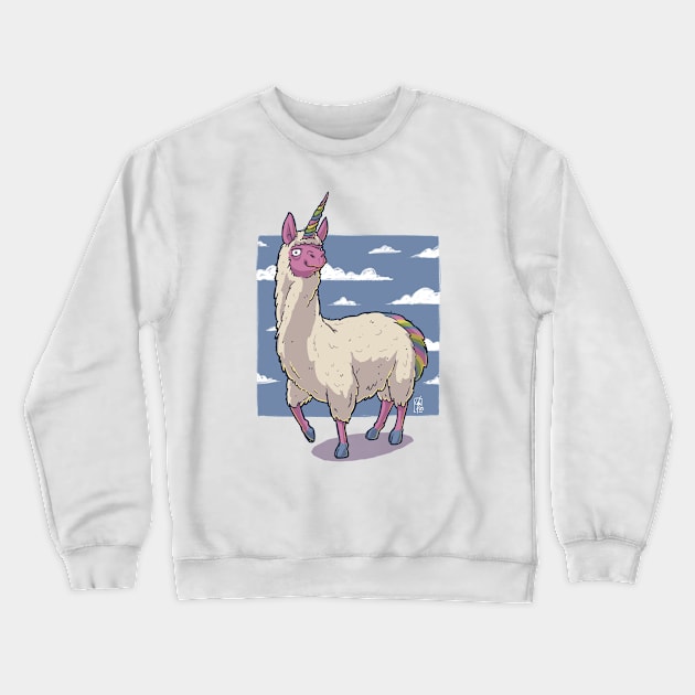 Llama elemental Crewneck Sweatshirt by MBGraphiX